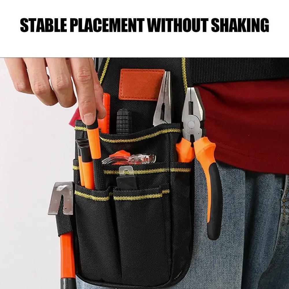Waterproof Electrician Tool Bag Adjustable Tools Storage Bag Portable Waist Belt Pouch Carpenter