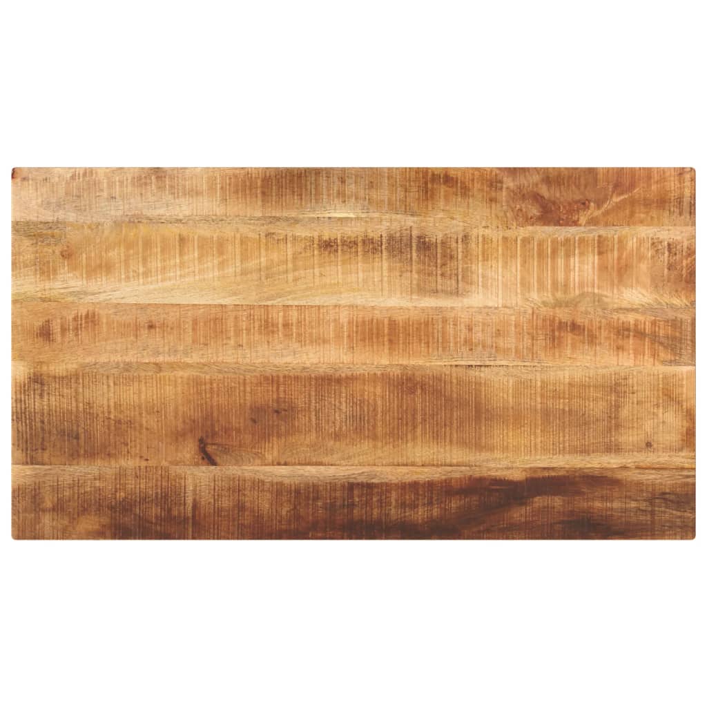 Vidaxl Blat Do Stołu, 100X50X3,8 Cm, Prostokątny, Surowe Drewno Mango