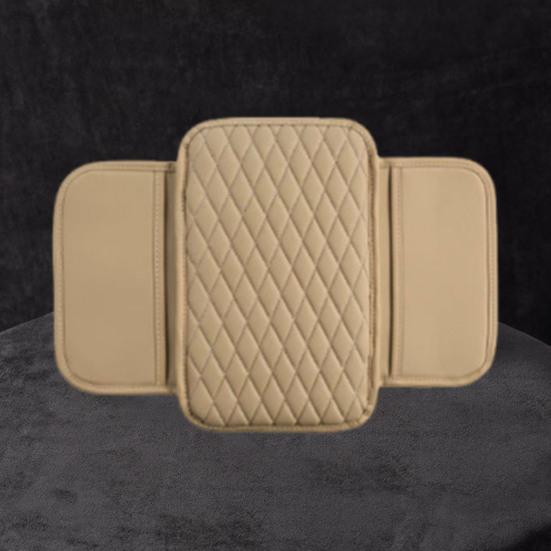 Коврик для подлокотника автомобиля, кожаный чехол на подлокотник, подушка с боковыми карманами для хранения, чехол для центральной консоли автомобиля, аксессуар для салона автомобиля для автомобиля, грузовика, внедорожника