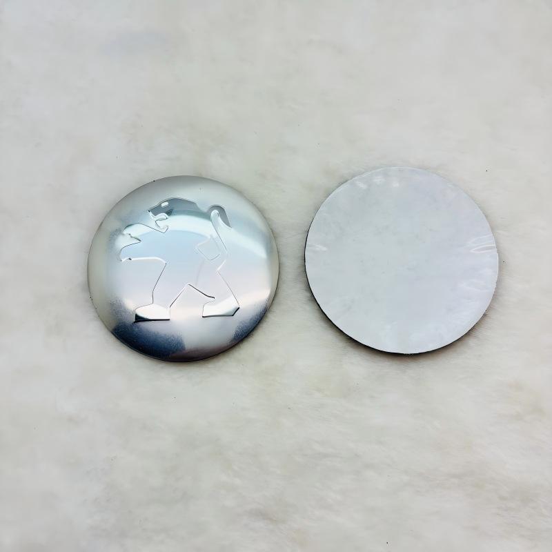 Наклейка-эмблема на ступицу колеса из алюминия для Peugeot (56 мм/65 мм)