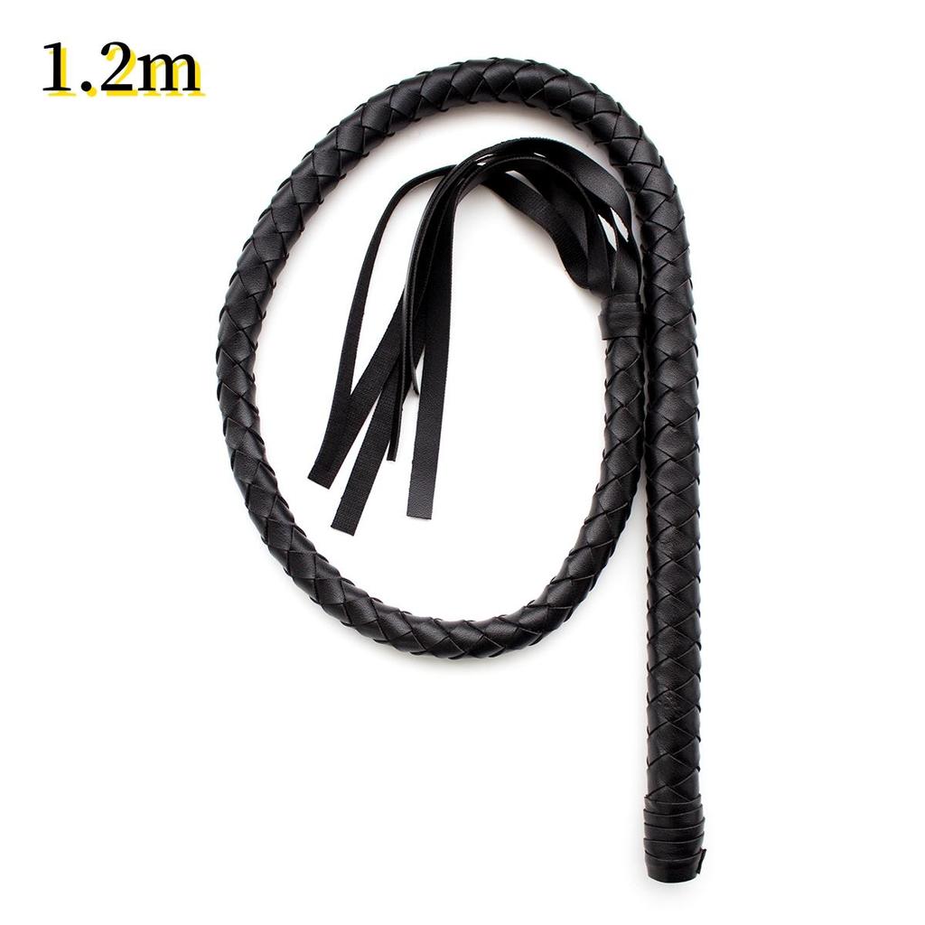VaHppy Черный ПУ Глянцевый БДСМ материал SM игрушки процесс плетения длинный кнут для порки товары для взрослых сценический реквизит королевский стиль