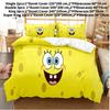 Постельное белье Спанч Боб Квадратные Штаны Односпальное Двуспальное Пододеяльник Наволочки Наборы Принадлежности