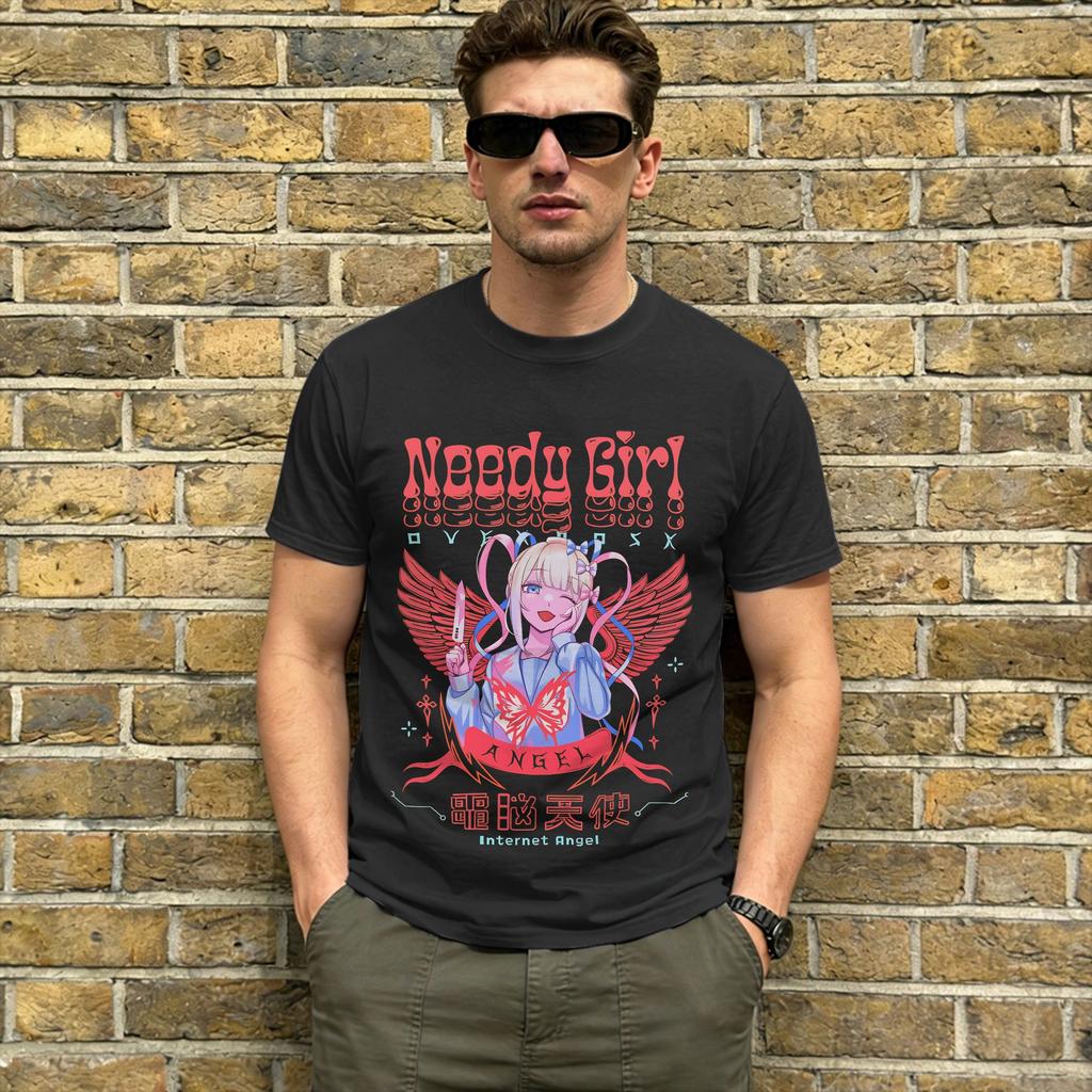 Needy Streamer Overload T Shirt Beach Video Game 100 Cotton TShirts For Unisex Leisure Printed Tshirt ShortSleeved Vintage Tees