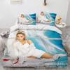 Three-Piece 3D Digital Printing Arianagrande Quilt Cover Home Textile Four-Piece Set
