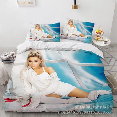 Трехпредметный комплект постельного белья с 3D цифровой печатью Arianagrande, домашний текстиль, четырехпредметный комплект