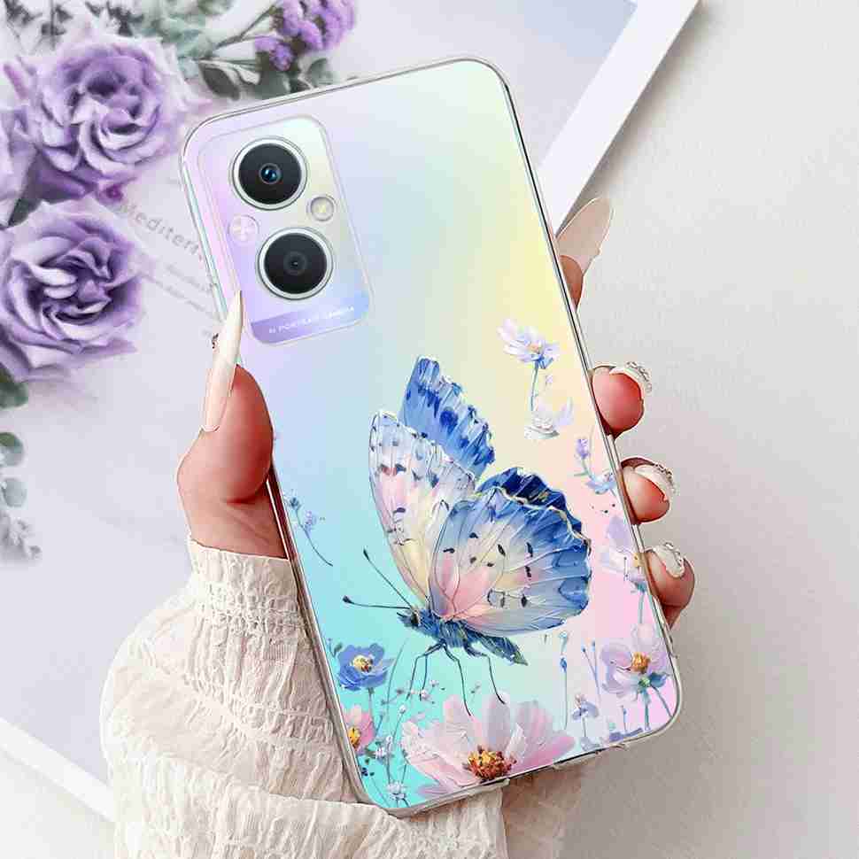 Для Oppo A96 5G 6.43" PFUM10 Чехол PHA120 Роскошный Любовь Милый Кот ТПУ Мягкий Силиконовый Чехол Для Oppo Reno7 Z 5G CPH2343 Корпус Телефона