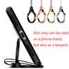2 In 1 Metal Cell Phone Lanyard Finger Ring Multifunction Mobile Phone Holder