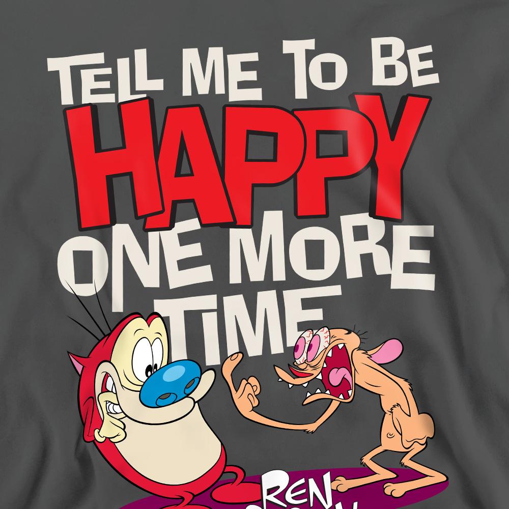 Толстовка унисекс для взрослых Ren & Stimpy Скажи мне быть счастливым