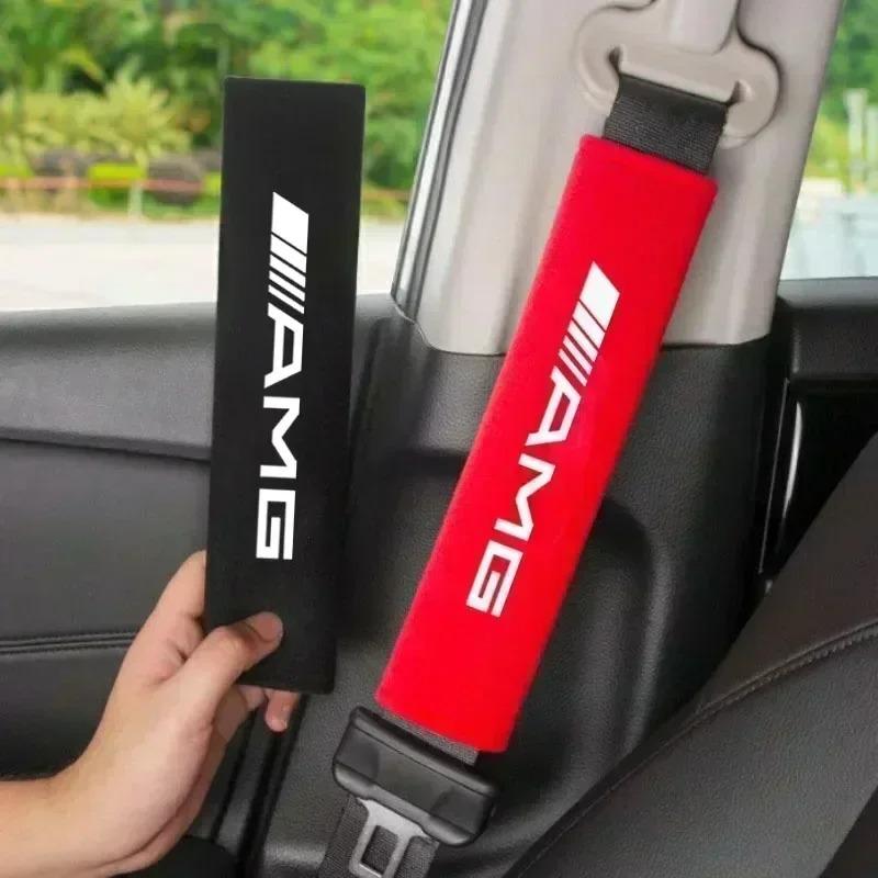 OFK3 Car Headrest Neck Support Seat Auto Breathable Pillow Protector Neck Compatible For Mercedes Benz AMG C180 C200 C260 C300 W108