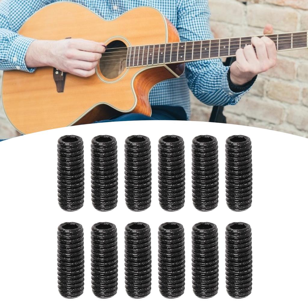 12 шт. винты для регулировки высоты седла, металлический регулировочный набор, детали моста для электрогитары, аксессуары