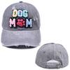 Новая бейсболка с вышивкой 'Dog Mom', регулируемая, женская, стираная, с нашивкой, snapback, повседневная, папина кепка, для улицы, хлопковая, хип-хоп, тракер