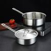 Stainless Steel Pot with Sunken Anti-Overflow Lid Corrosion-resistant Frying Pan Even Heat Skillet Induction Cooking Pan Kitchen Essential for Home
