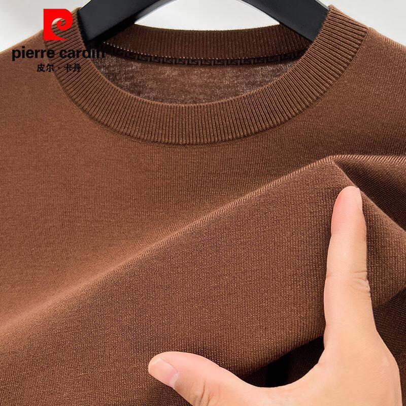 Мужской свитер с круглым вырезом из смесовой шерсти и шелка Pierre Cardin