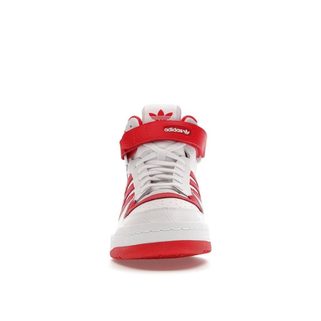 Adidas Forum Mid White Vivid Red Unisex Sneakers Cloud-White GY5819
