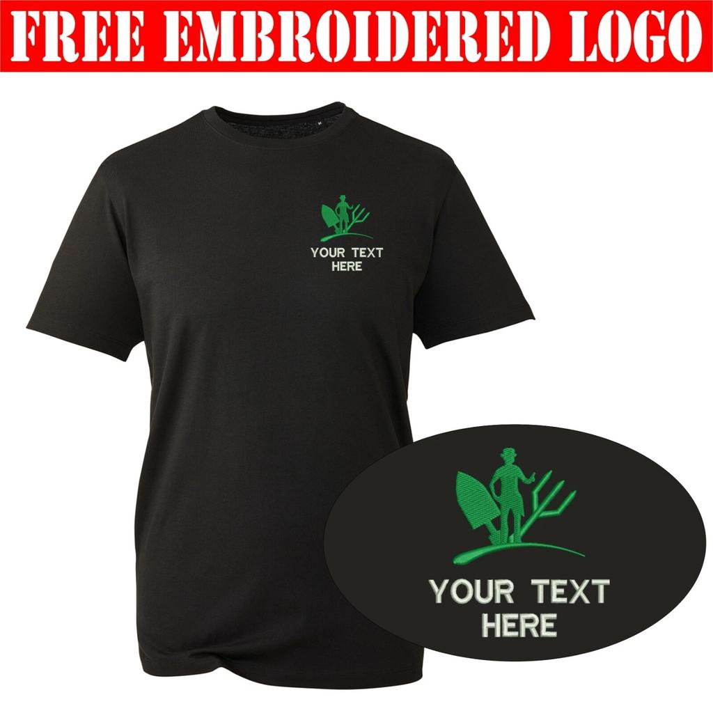 Personalised Embroidered Your Text Gardener Service T-Shirt, Workwear Farmer Top
