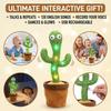 Умный говорящий кактус, плюшевая игрушка, повторяющая голос, с 120 песнями и светодиодной подсветкой. Забавная развивающая игрушка для мальчиков и девочек