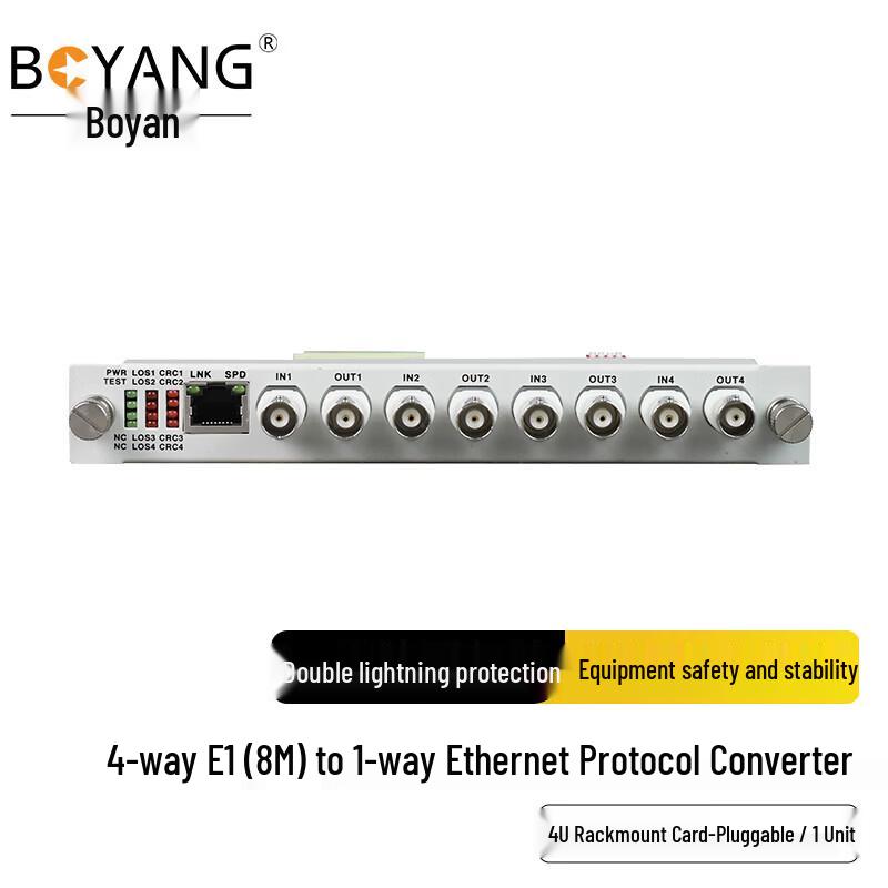 Boyang Преобразователь протокола E1 в Ethernet