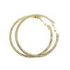 VINGTAINE Hoop Earrings Rhinestone Gold E2-23
