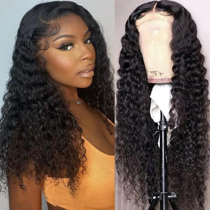 Lace Front Wig With Curly Long Hair Synthetic Heat-Resistant Women Natural Look Any Face Shape