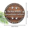 "CRAZY Dogs Live here..."Logo Pendants, Home Wall or Door Decoration, 2d Flat Wood, Garden Decoration, Gifts for Friends and Family