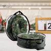1/2 Pcs Garland Storage Bag Round PVC Transparent Dustproof Design Easy To Carry Handle Christmas Wreath Storage Bag