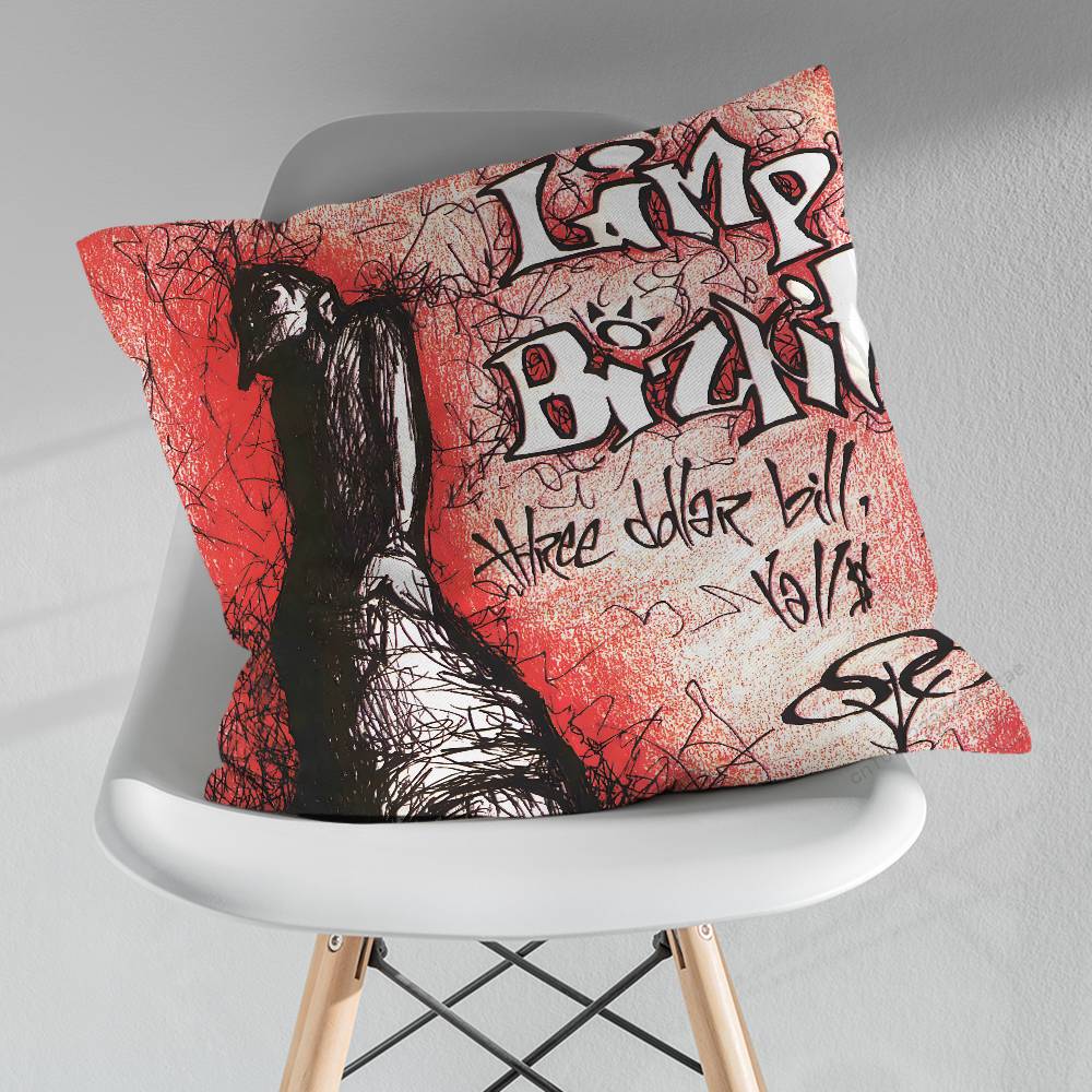Чехол для декоративной подушки с логотипом группы Limp Bizkit, чехол для подушки на диван в гостиную, для украшения дома, спальни, защитный
