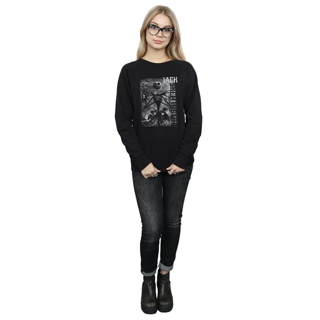 Disney Womens/Ladies Nightmare Before Christmas Skellington Sweatshirt