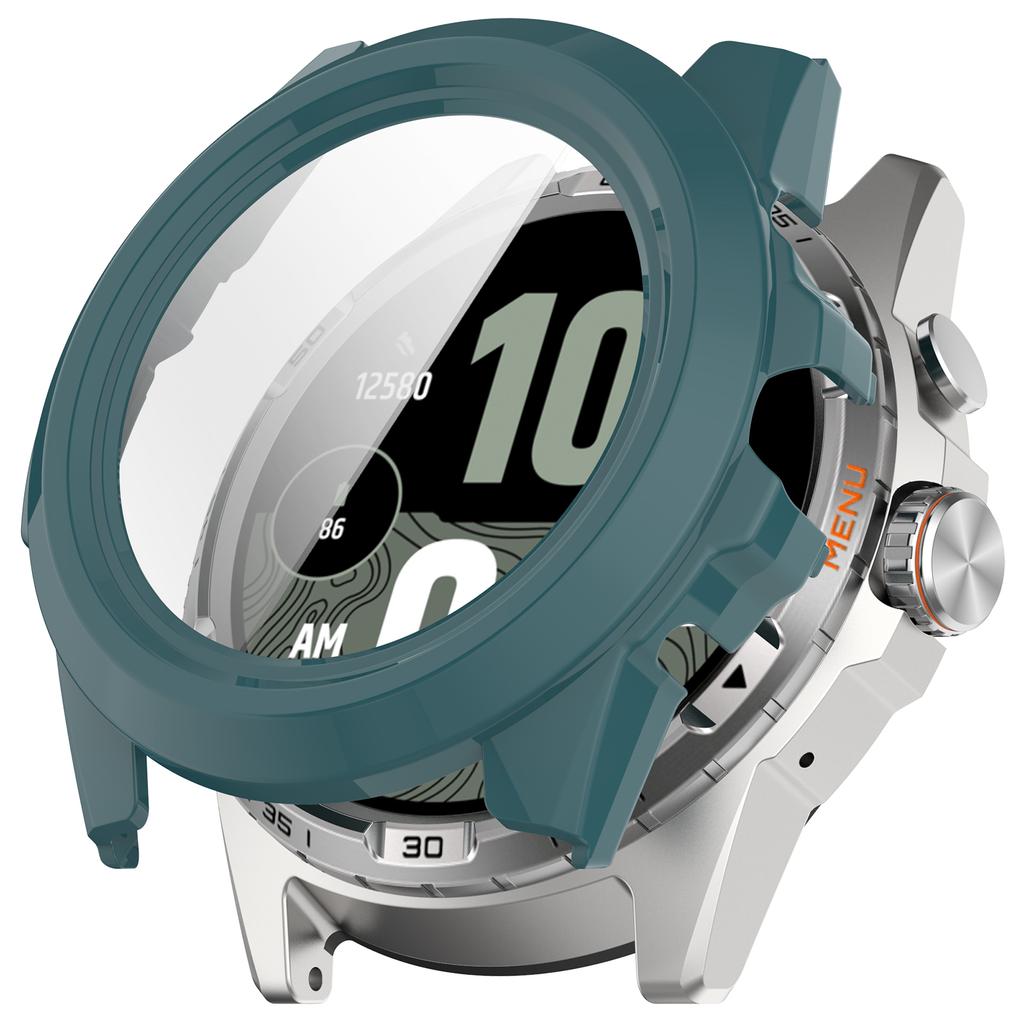 For TicWatch Atlas Watch Case PC Frame Cover with Tempered Glass Screen Film