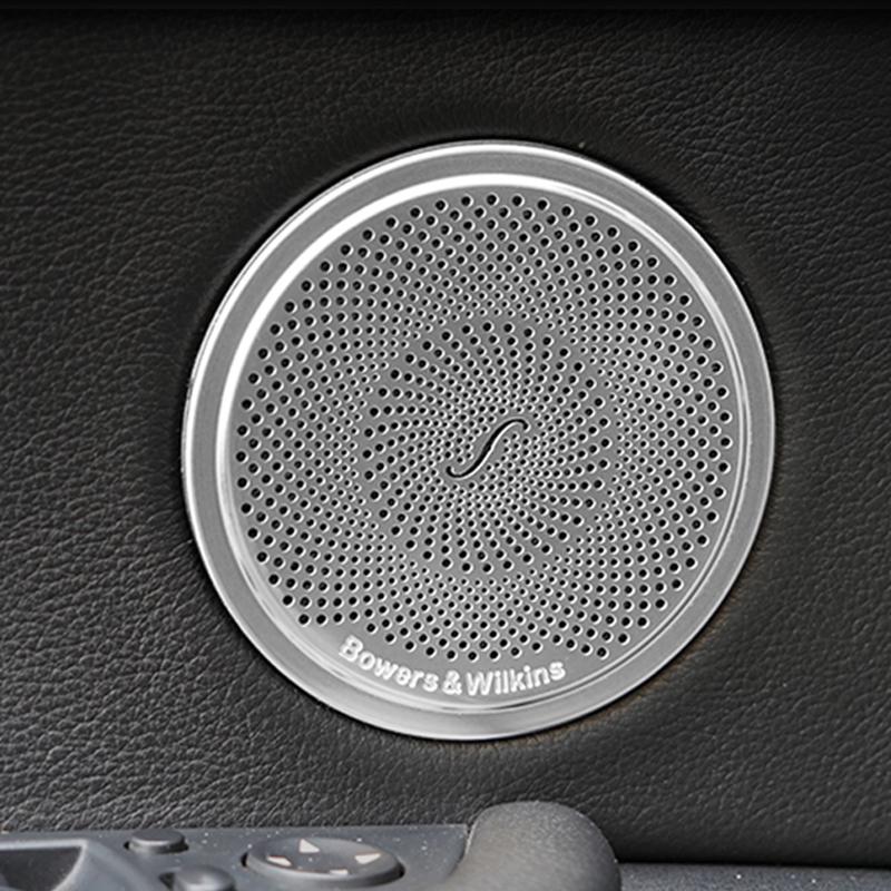 Автомобильный стереодинамик, наклейка на дверь, крышка для BMW X6 E71 E72 5 серии GT F07, отделка из нержавеющей стали, автомобильный Стайлинг, авто