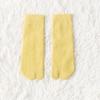 3 Pairs Woman Girl Winter Tabi Socks Short Tube Warm Two Toed Sock Thick Soft Cozy Plush Solid Color Split Toe Bed Sleep Socks