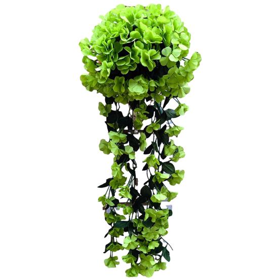 Yousheng Artificial Hanging Violets Faux Violets with Long Vines Realistic Fake Flowers for Home Wall Window Box Wedding Outdoor Garden Arch