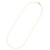 K18 Screw Chain 40cm Width Certification Stamp 18k Gold Necklace [FAIRY CULLET] Approx. 0.9mm Approx. 0.7g