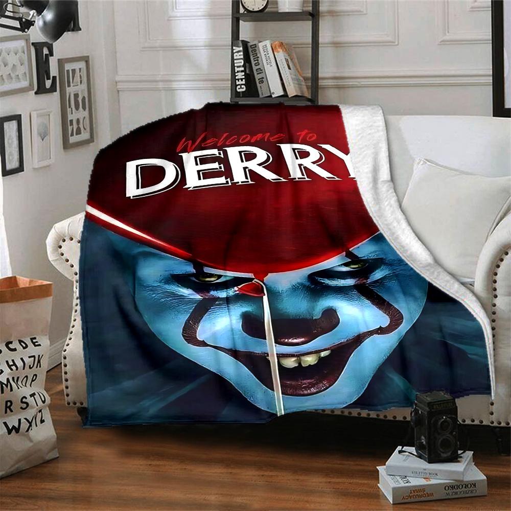 Welcome Derry Flannel Blanket Super Soft Warm Cozy Blanket For Sofa Bed Office Travel Allseason Home Decor Gift