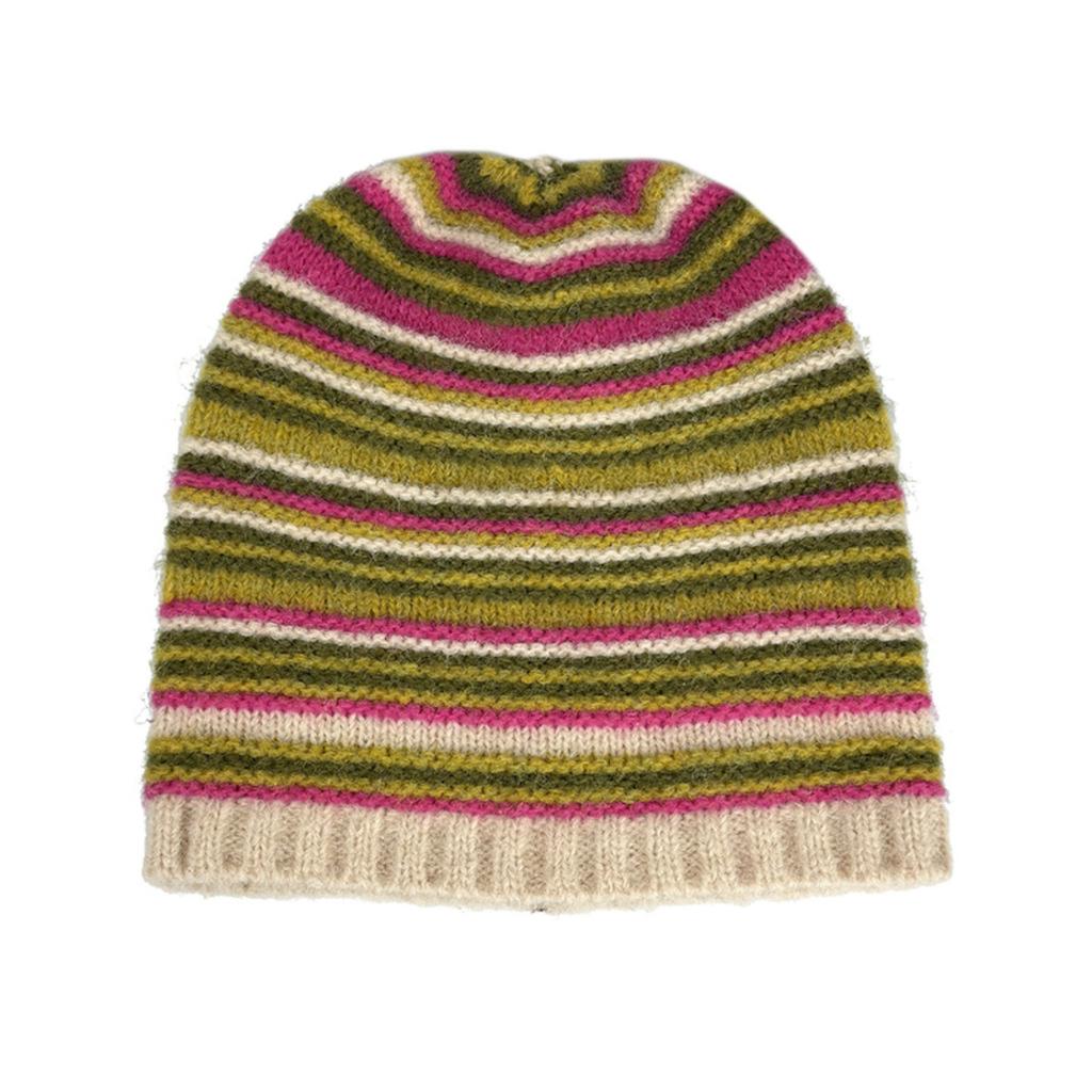Big head circumference cold hat women's autumn and winter harbor wind contrasting color striped wool knitted hat warm loose ear protection hat