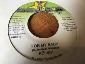 7-дюймовая пластинка ABIJAH - Для моей малышки НЕТ Денежный поток Запись Ямайка Регги, Ска и Даб Б/У