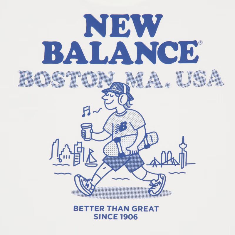 New Balance Мужская футболка с круглым вырезом и коротким рукавом MT51874