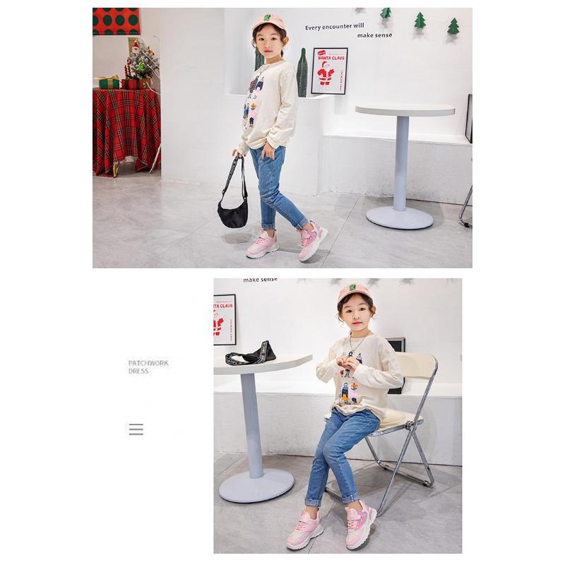 Спортивная обувь для девочек с двойной сеткой, весна и осень, новая удобная повседневная обувь для начальной школы, детская обувь, кроссовки с мягкой подошвой для детей