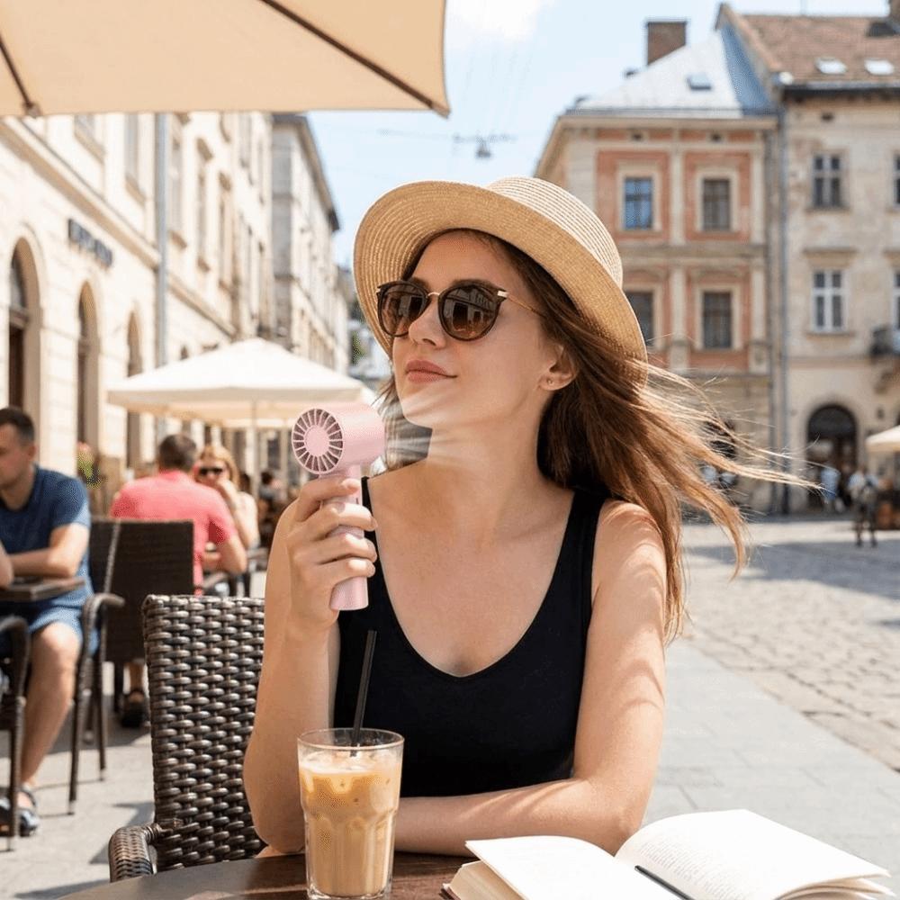 Rechargeable Cooling Fan Compact USB Fan Practical Gift Handheld Fan Daily Travel