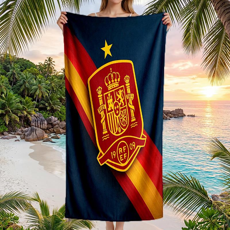 Spain national football team Beach Towel Soft Microfiber Summer Towel Quick Dry Absorbent Towel for Beach Swimming Pool Travel