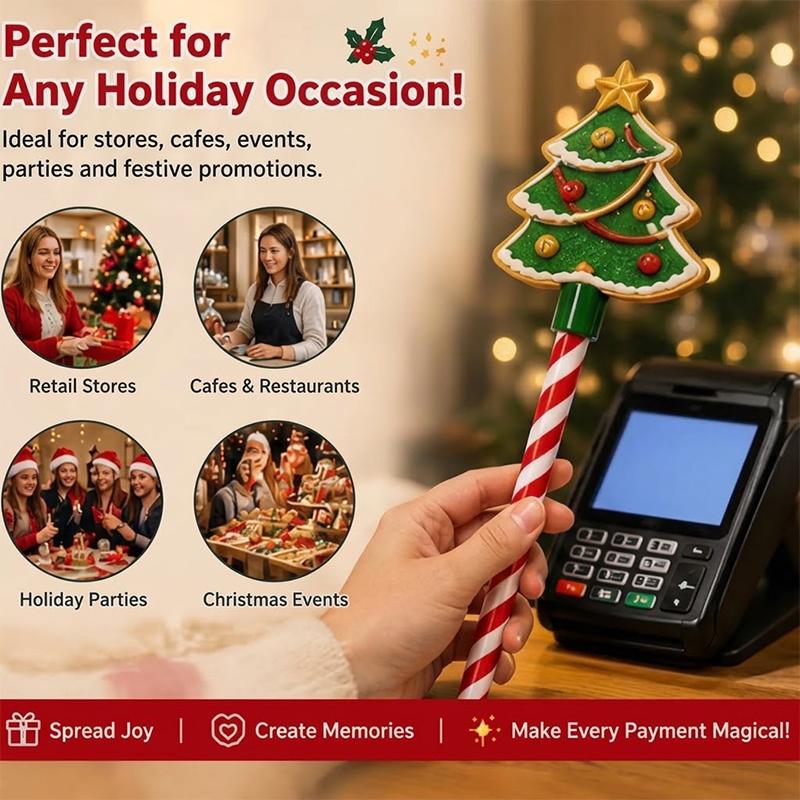 Credit Card Wand, Christmas Payment Magic Wand, Card Reader Payment,Holiday Checkout Prop, Fun Santa Payment Accessory