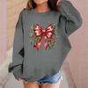 Children's Fashionable Casual Long-sleeved Loose Christmas Print Pullover Sweatshirt