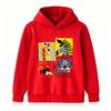 Kids Unisex Boys Girls Pullover Hoodie, Cute Little Jungle Friends Giraffe Zebra Hippo Toucan Graphic Casual Warm Hooded Sweatshirt for Daily Wear