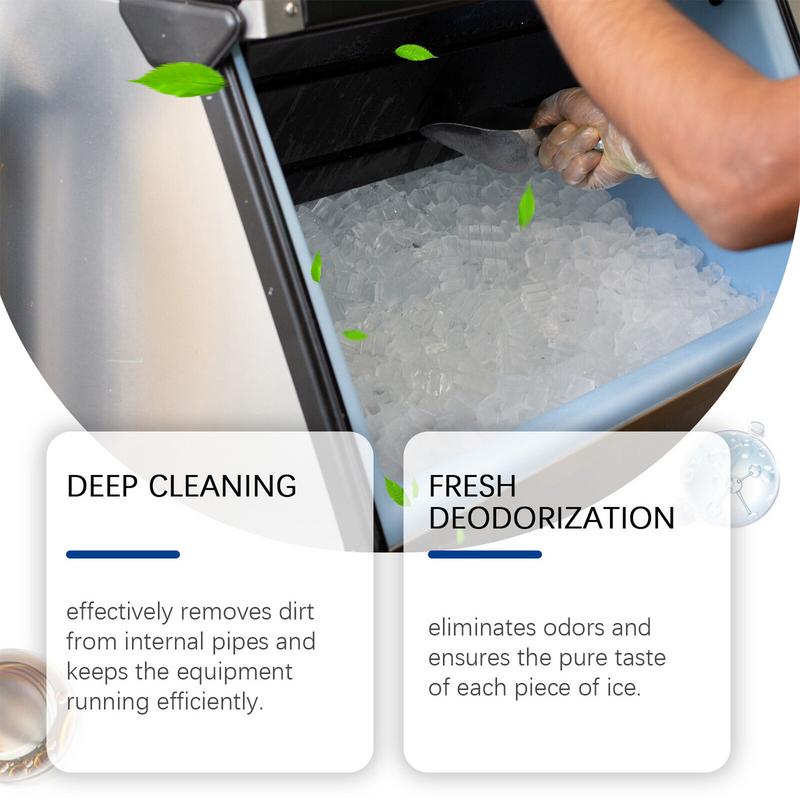 70pcs Ice Maker Cleaner Tablets Home gentle cleaning descaling and deodorizing care Appliance Accessory Ice Machine Cleaner