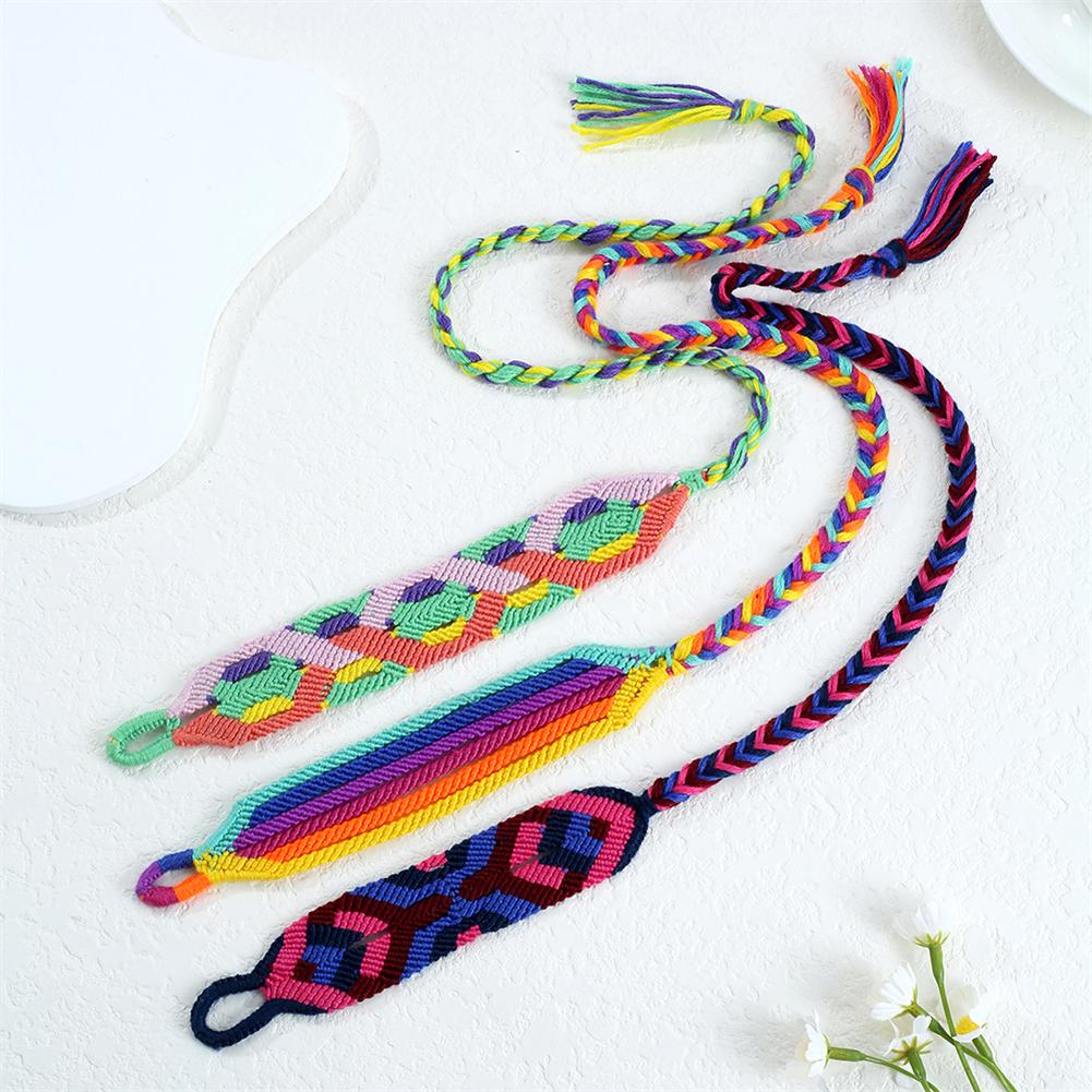 Цветные веревочные браслеты, богемный плетеный браслет для женщин, девочек, мальчиков, дам, пар, дружбы, вечеринок, ювелирные изделия
