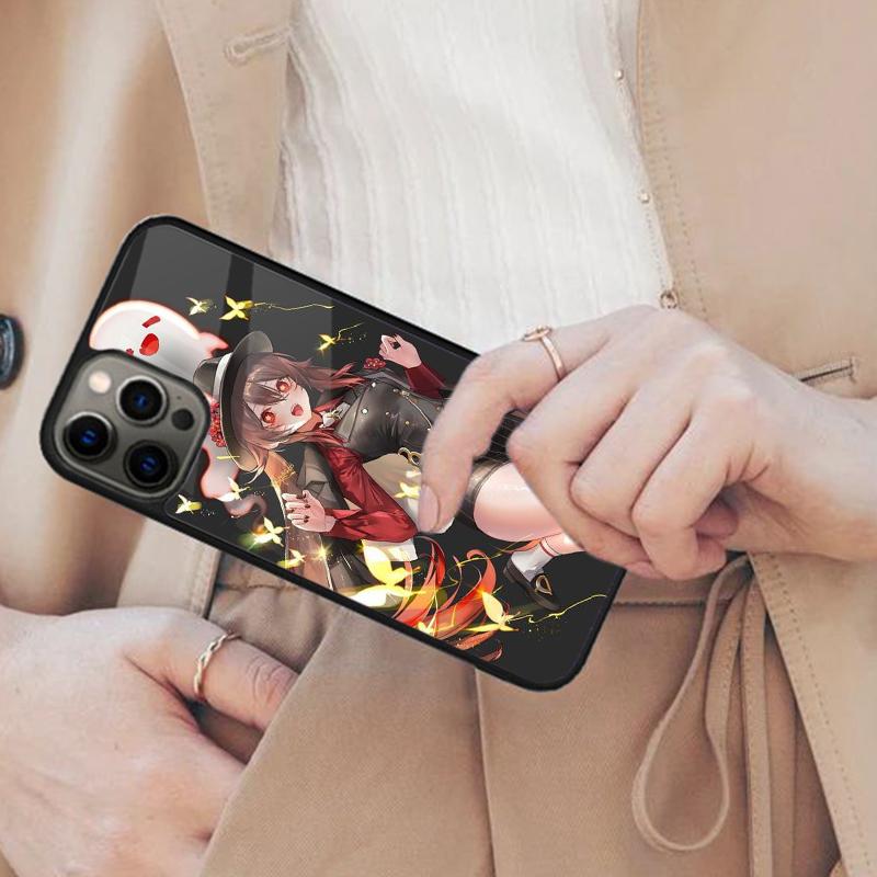 Чехол для телефона Genshin Impact Ху Тао с магнитом для APPLE iPhone 17 Air 16 14 13 12 Pro Max 15 Plus Беспроводная зарядка с чехлом MagSafe