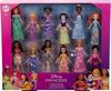 Игрушки Mattel Disney Princess Набор «Лучшие принцессы» с 12 маленькими подвижными куклами и фирменными нарядами Disney для коллекционирования, вдохновленные мультфильмами