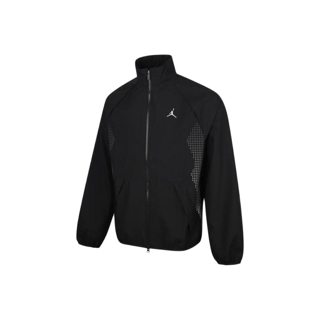 Jordan Sprt Jam Разминка Удобная Куртка с Буквами Стойка Воротник На Молнии Мужская Куртка HF9886-011