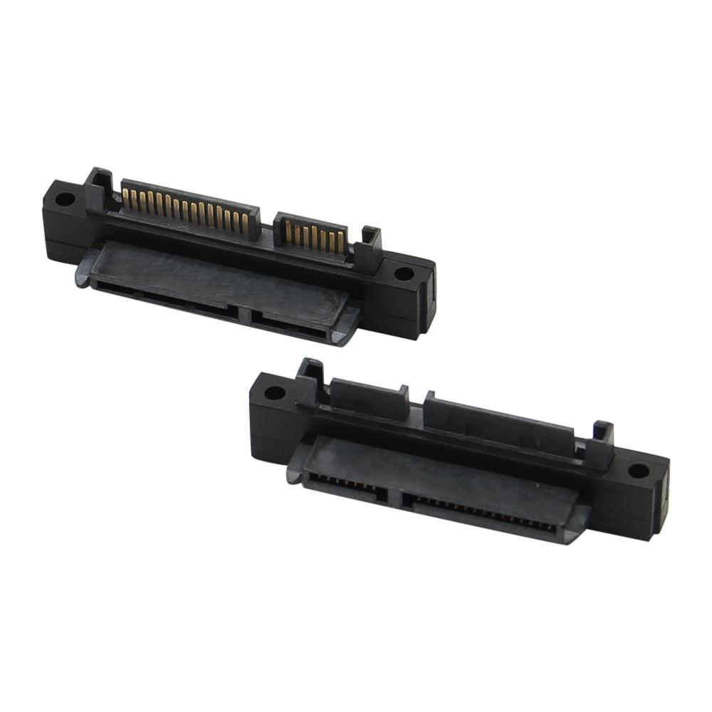 SATA Male to SATA Male адаптер-конвертер 22Pin Sata с 7pin+15pin FeMale to Male SATA кабель питания и передачи данных черный сменный