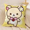 Cute RRilakkumaS Cushion Cover Soft Plush Fabric DoubleSided Printed Cushion Covers for All Seasons Home Decor