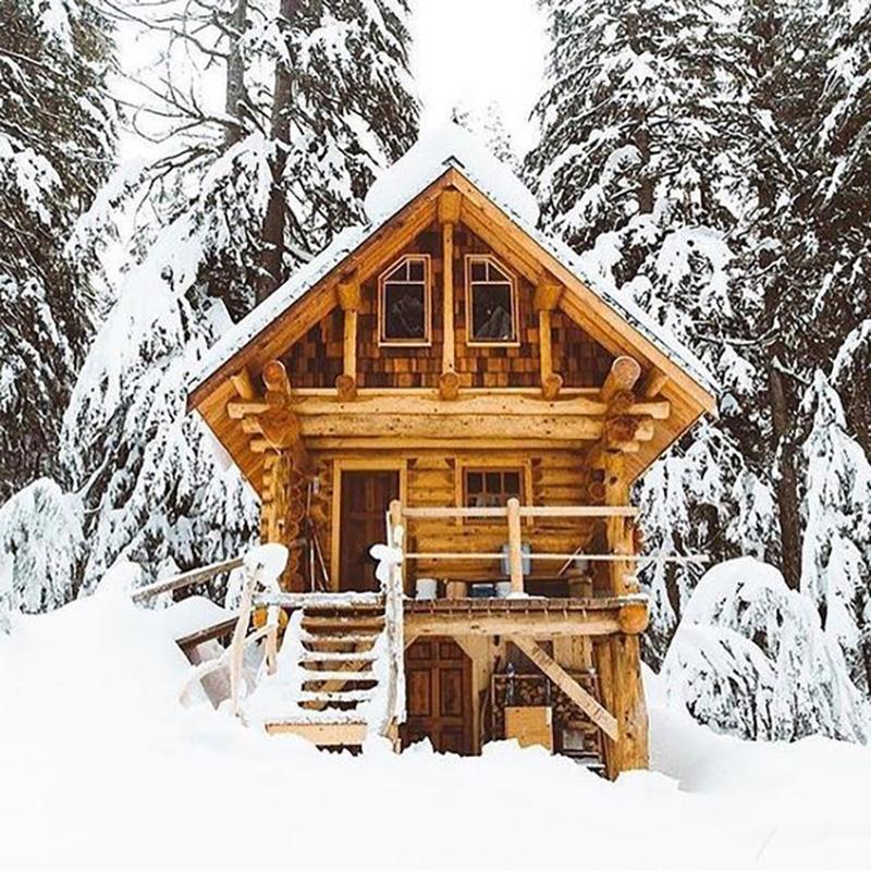 DIY Snow Scenic 5D Diamond Painting Full Round Drill Winter Diamond Embroidery Cross Stitch Mosaic Resin Gift Home Decor